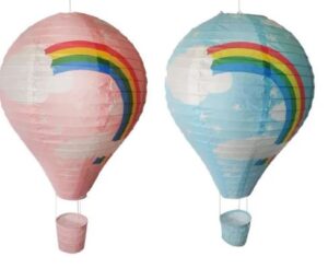 rislampa i form av en luftballong